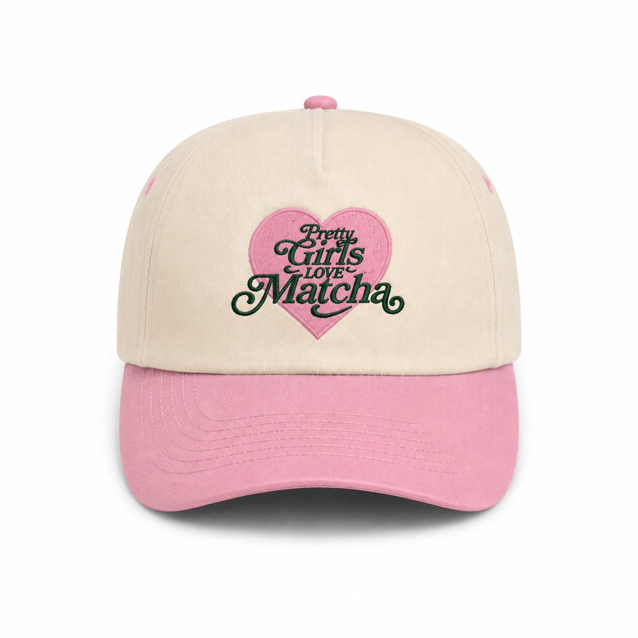 Strawberry Pretty Girls Love Matcha Cap 🍓